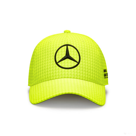 Mercedes baseball cap, Lewis Hamilton, neon yellow, 2023 - FansBRANDS®