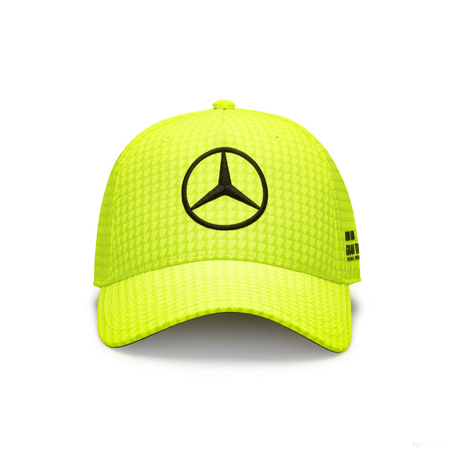Mercedes baseball cap, Lewis Hamilton, neon yellow, 2023 - FansBRANDS®