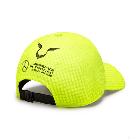 Mercedes baseball cap, Lewis Hamilton, neon yellow, 2023 - FansBRANDS®