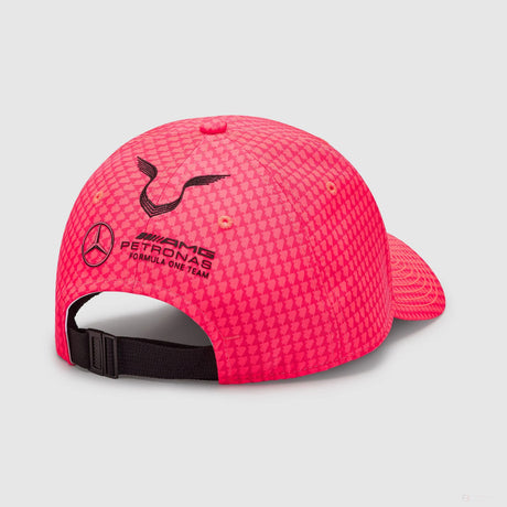 Mercedes baseball cap, Lewis Hamilton, neon pink, 2023 - FansBRANDS®