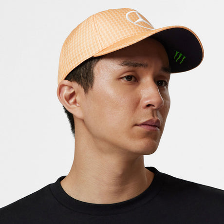 Mercedes baseball cap, Lewis Hamilton, peach, 2023 - FansBRANDS®