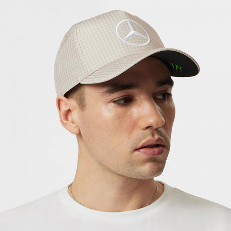 Mercedes baseball cap, Lewis Hamilton, natural, 2023 - FansBRANDS®