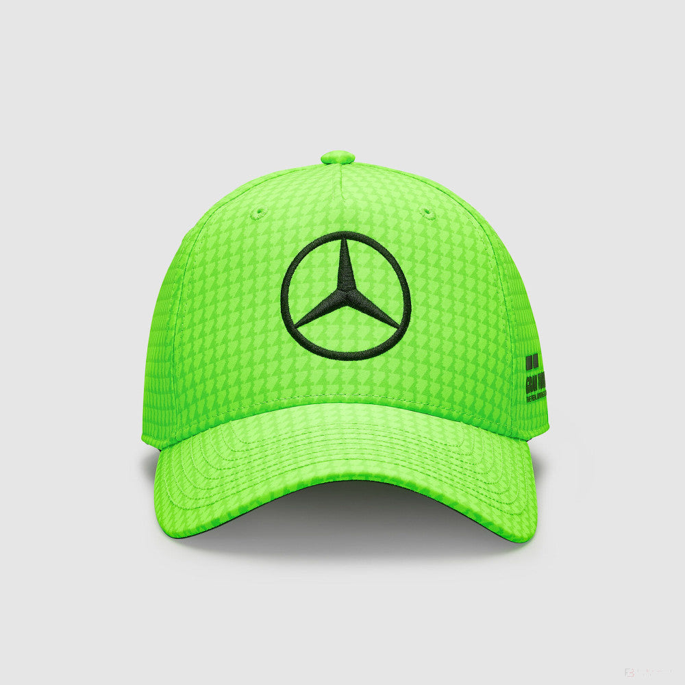 Mercedes baseball cap, Lewis Hamilton, kids, neon green, 2023 - FansBRANDS®