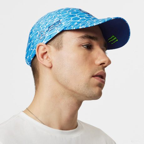 Mercedes baseball cap, George Russell, no diving, blue, 2023 - FansBRANDS®
