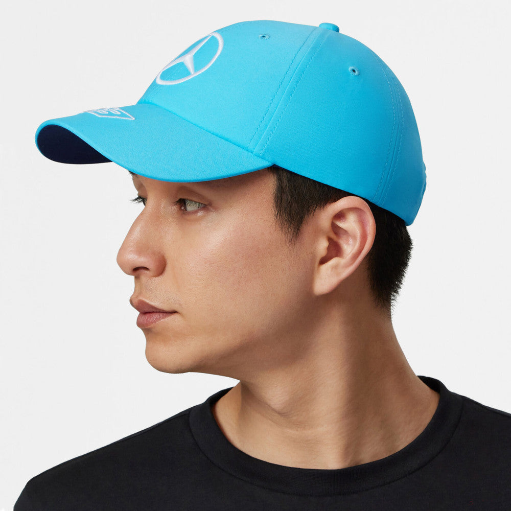 Mercedes baseball cap, George Russel, blue, 2023 - FansBRANDS®