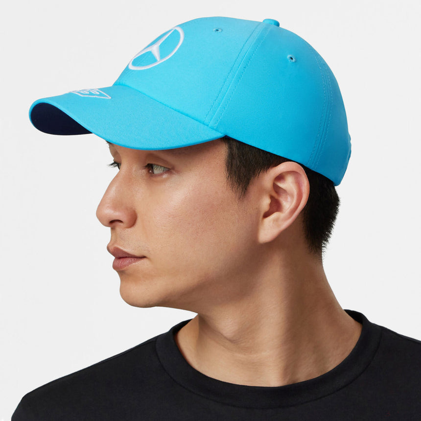 Mercedes baseball cap, George Russel, blue, 2023 - FansBRANDS®