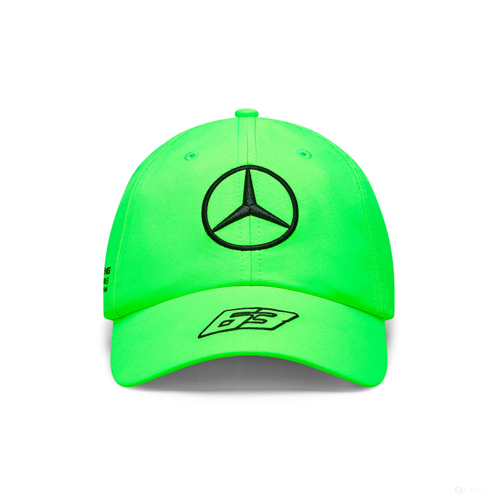Mercedes baseball cap, George Russel, neon green, 2023 - FansBRANDS®