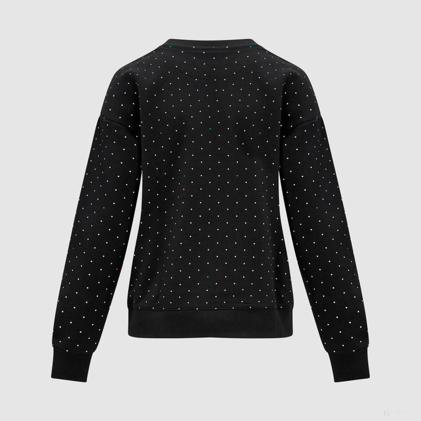 Mercedes sweatshirt, polka dot, women, black - FansBRANDS®