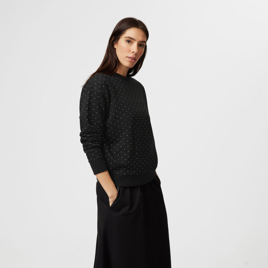 Mercedes sweatshirt, polka dot, women, black - FansBRANDS®