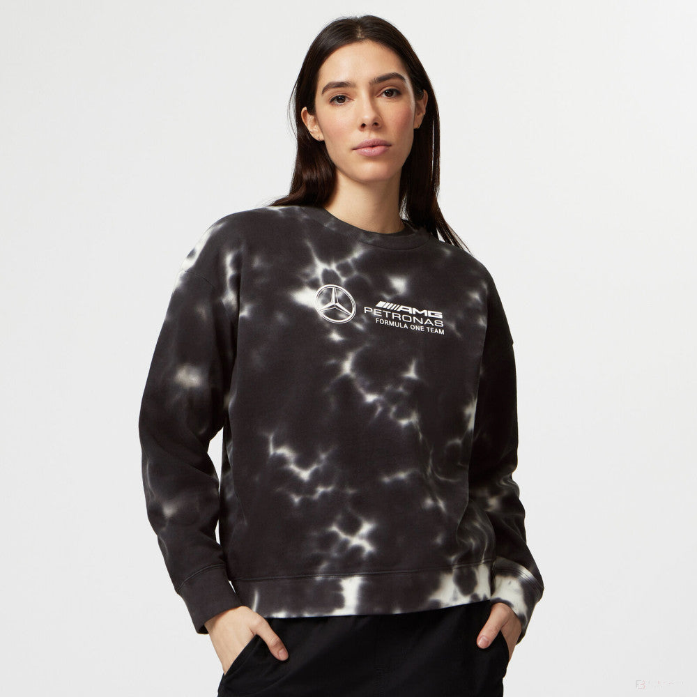 Mercedes sweatshirt, tie dye, women, grey - FansBRANDS®