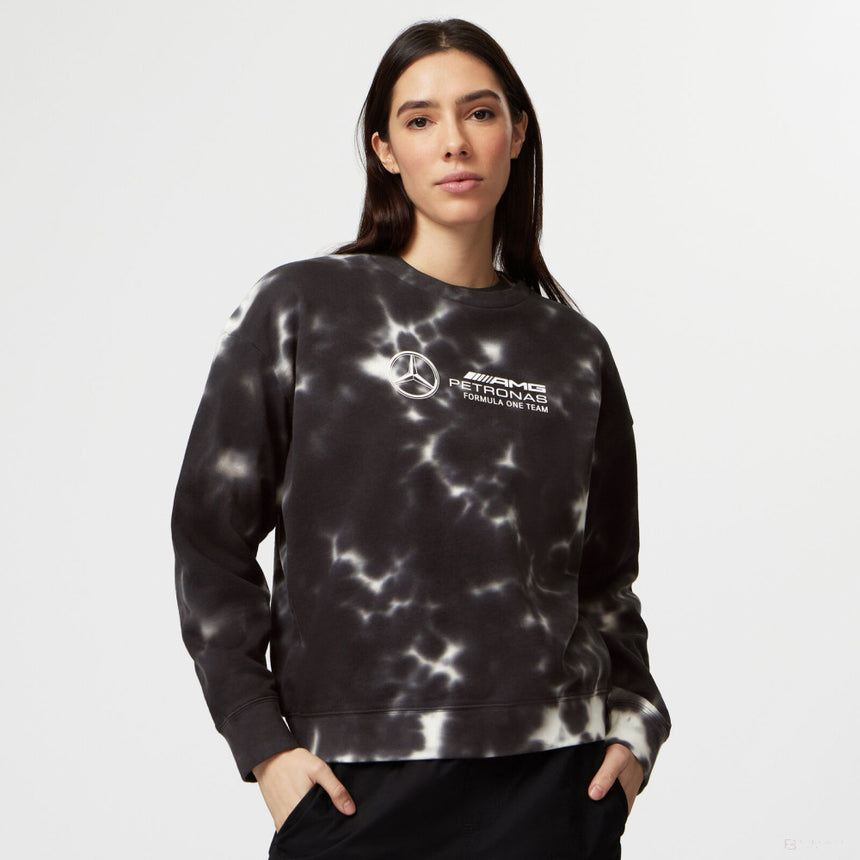 Mercedes sweatshirt, tie dye, women, grey - FansBRANDS®
