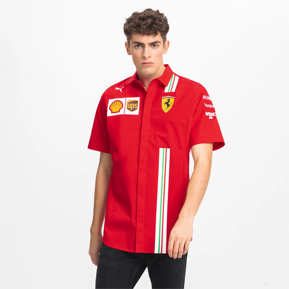 Košeľa Ferrari, tím Puma, červená, 20./21 - FansBRANDS®