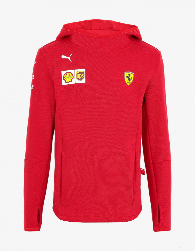 Detská mikina Ferrari s kapucňou, tímová, červená, 20./21 - FansBRANDS®