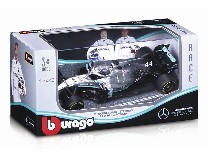 Mercedes modelové auto, bburago, Lewis Hamilton #44, W10 EQ Power+