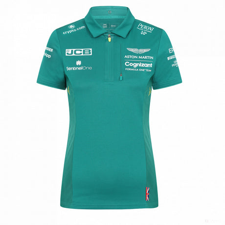 Dámsky tím Aston Martin Polo, zelený, 2022 - FansBRANDS®
