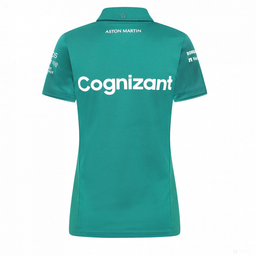 Dámsky tím Aston Martin Polo, zelený, 2022 - FansBRANDS®