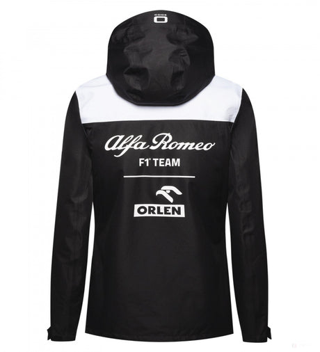 Dámska tímová bunda do dažďa Alfa Romeo, čierna, 2022 - FansBRANDS®