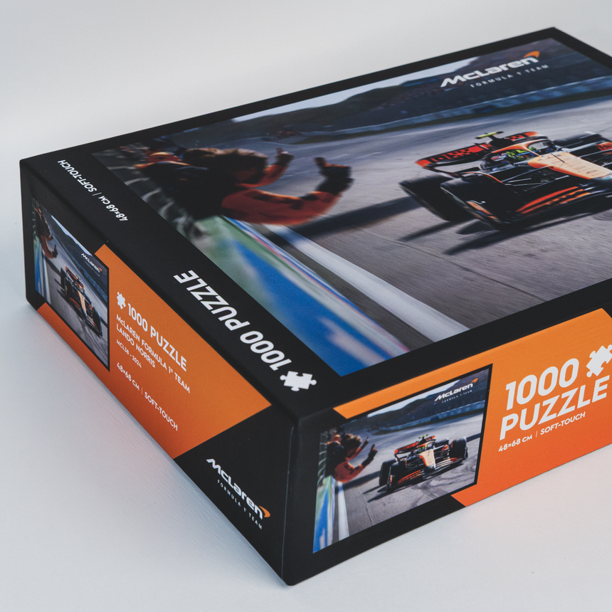 McLaren Formula 1® tím puzzle, Lando Norris, víťazný plagát, 1000 dielikov