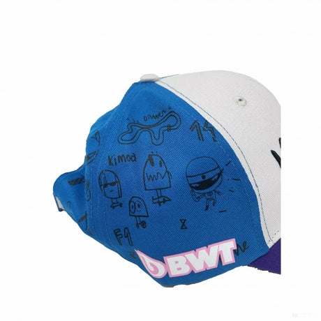 Alpská bejzbalová čiapka, Fernando Alonso Kimoa, GP Japonska, modrá, 2022 - FansBRANDS®