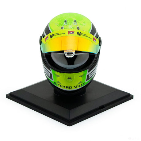 Mini prilba Mick Schumacher, mierka 1:4, zelená, 2020 - FansBRANDS®