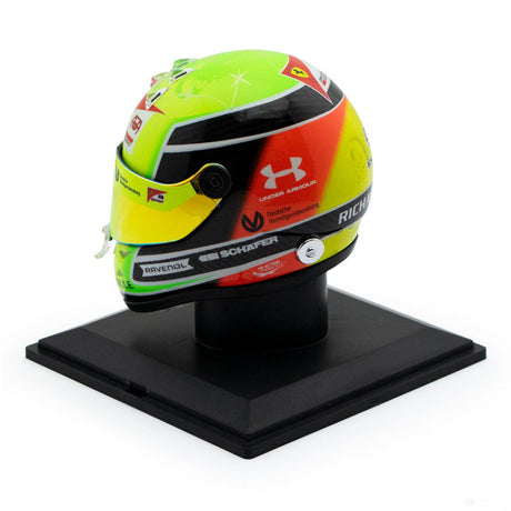 Mini prilba Mick Schumacher, mierka 1:4, zelená, 2020 - FansBRANDS®