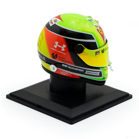 Mini prilba Mick Schumacher, mierka 1:4, zelená, 2020 - FansBRANDS®