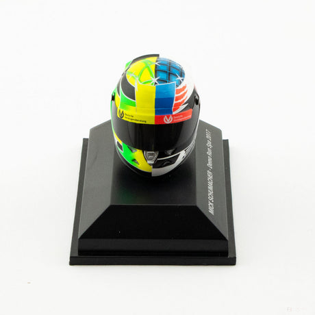 Mini prilba Mick Schumacher, mierka 1:8, viacfarebná, 2017 - FansBRANDS®