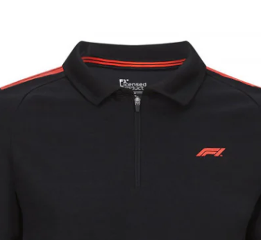 Formel 1 T-Shirt mit Kragen, Formel 1 Logo, schwarz, 2020