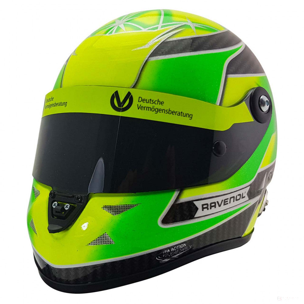 Mini prilba Mick Schumacher, mierka 1:2, zelená, 2018 - FansBRANDS®