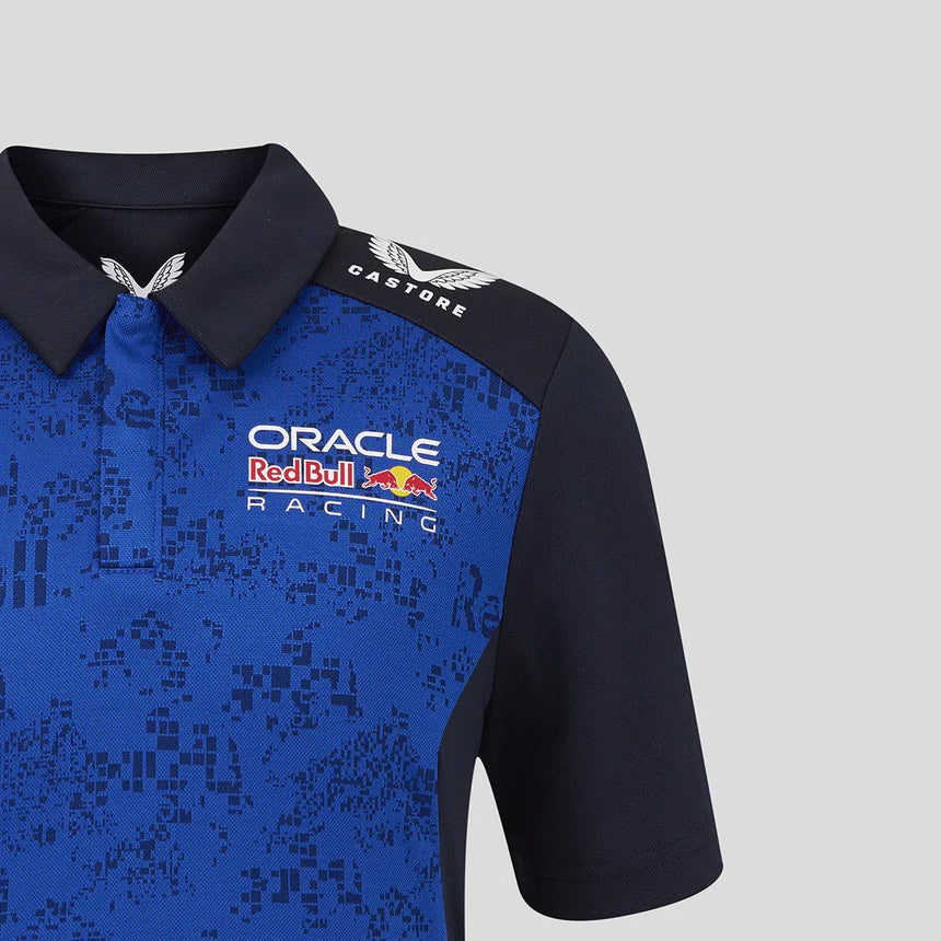 Red Bull polo pre deti, tím Isack Hadjar, modrá