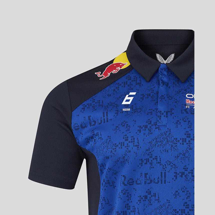 Red Bull polo tričko, tím Isack Hadjar, modré