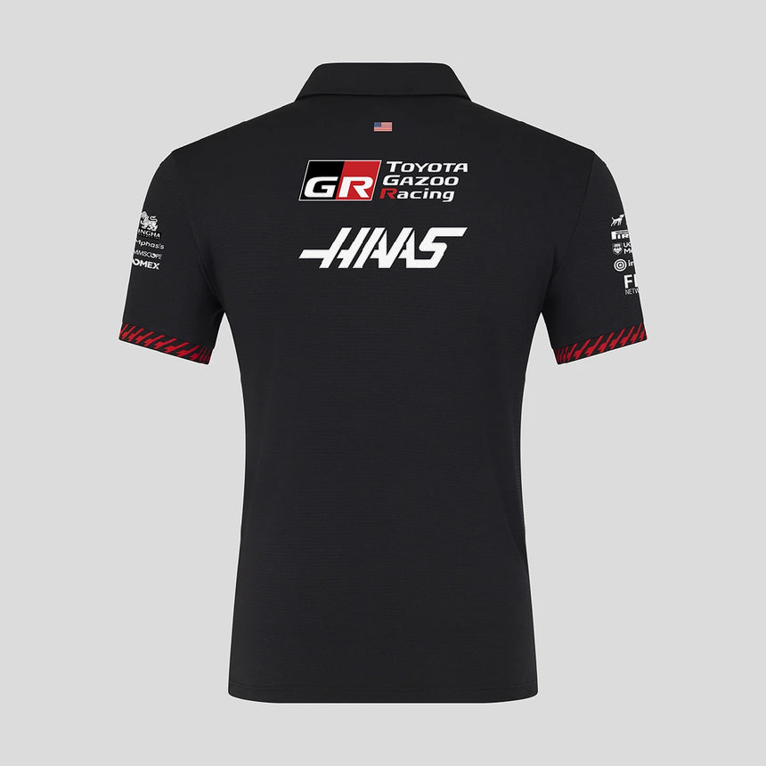 Haas F1 polo, tím, čierna