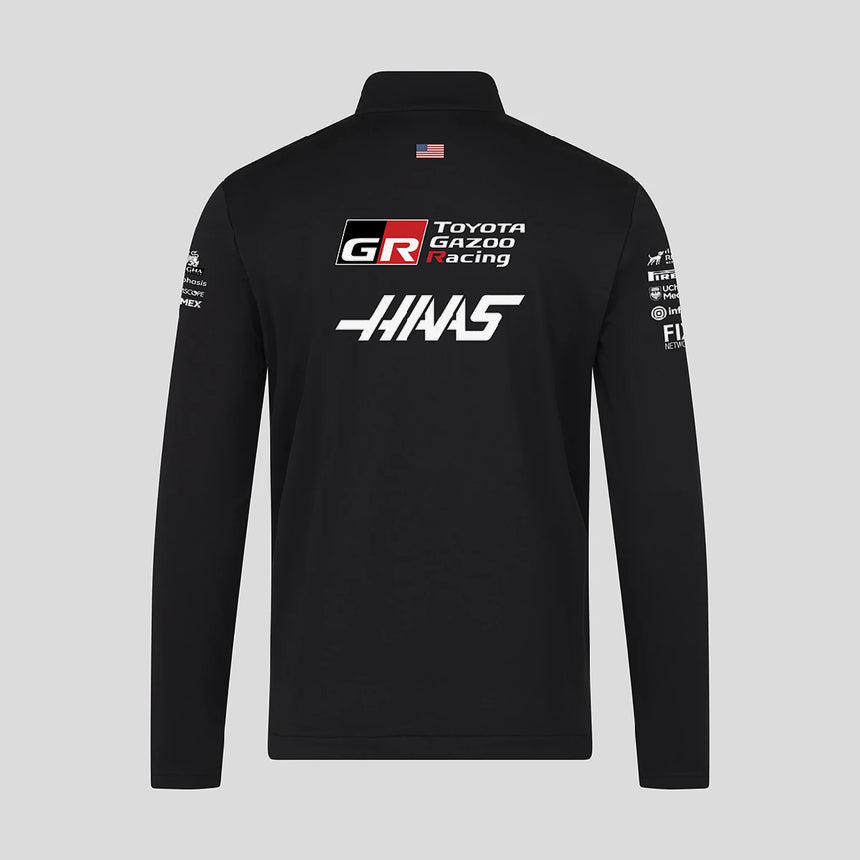 Haas F1 softshellová bunda, tím, čierna