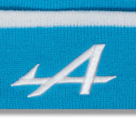 Alpine beanie, New Era, stripe, Modrá