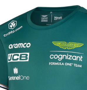 Aston Martin T-Shirt, Team, Kinder, Grün, 2023