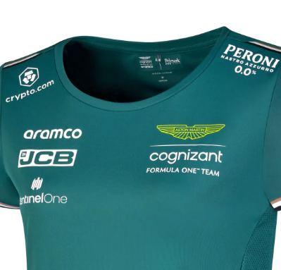 Aston Martin T-Shirt, Team, Damen, Grün, 2023