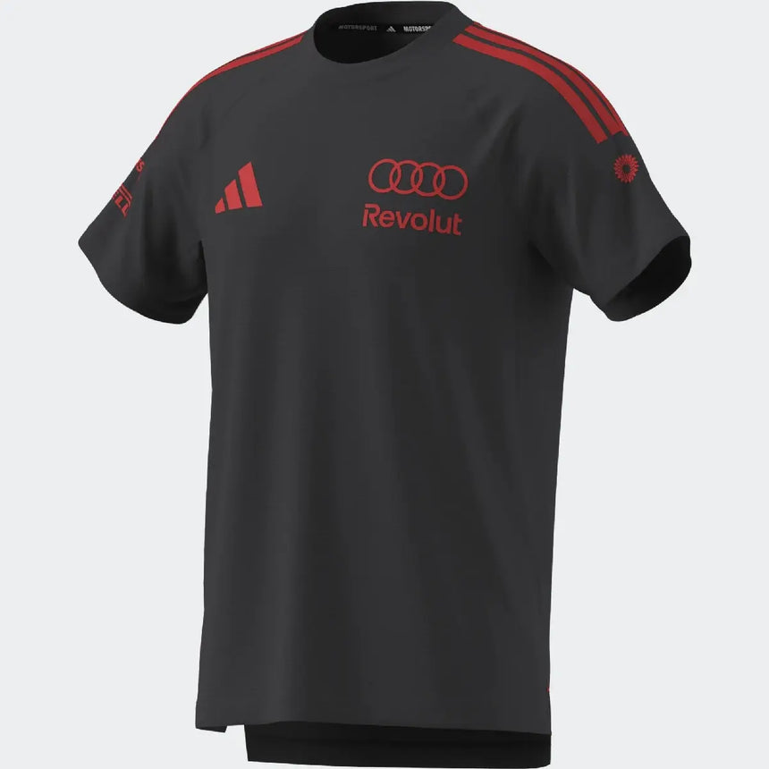 Audi tričko, tím, mechanické, adidas, šedé, 2026