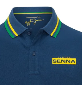 Ayrton Senna  muži Logo tričko s golierom 2022