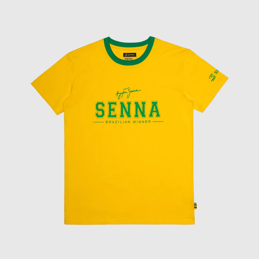 Ayrton Senna póló, Brazília, žlté