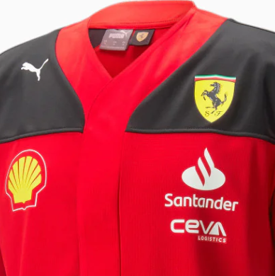 Ferrari Košeľa, Tím, baseball jersey, Červená, 2023