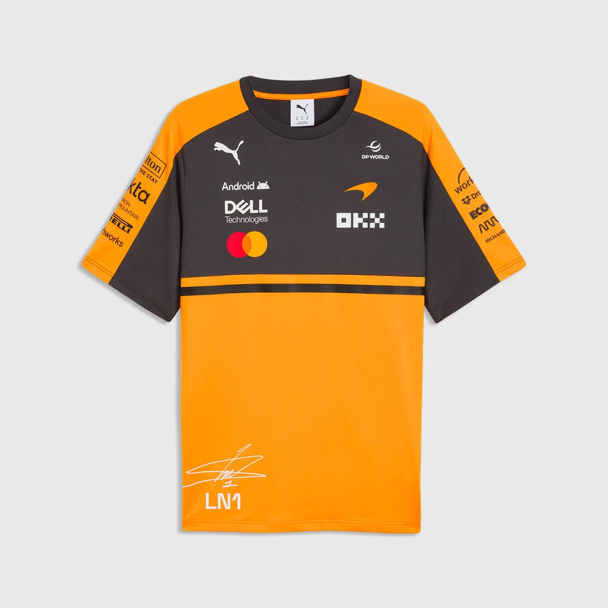 McLaren póló, tím, Lando Norris, papája