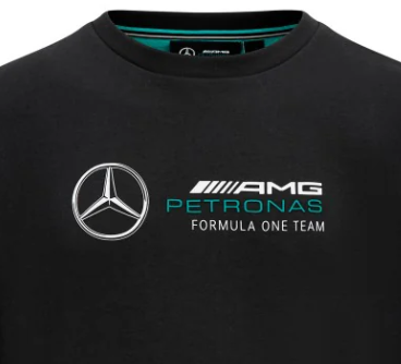 Mercedes crew mikina, Čierna