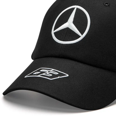 Mercedes Baseball Cap, George Russel, Schwarz, 2023