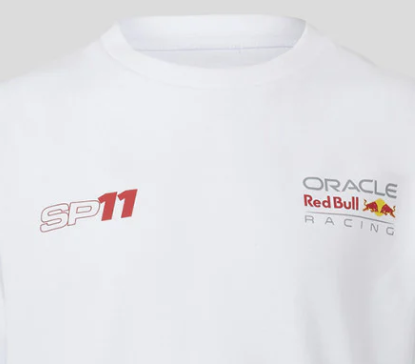 Red Bull Racing T-Shirt, Sergio Pérez, OP4, Kinder, Weiß
