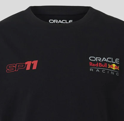 Red Bull Racing T-Shirt, Sergio Pérez, OP5, Kinder, Schwarz