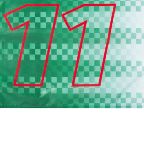 Red Bull Flagge, Sergio Pérez, 90x60 cm, orange, 2021