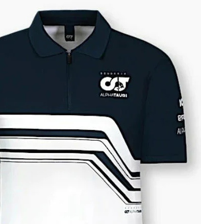 Scuderia Alpha Tauri, Damen, Team T-Shirt mit Kragen, Weiß 2022