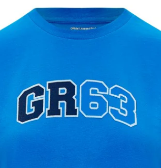 Mercedes T-Shirt, George Russell Logo, Blau