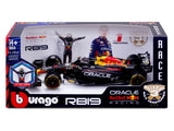 Red Bull Racing modelové auto, bburago, Max Verstappen, #1, 1:24, RB19, s pilotom
