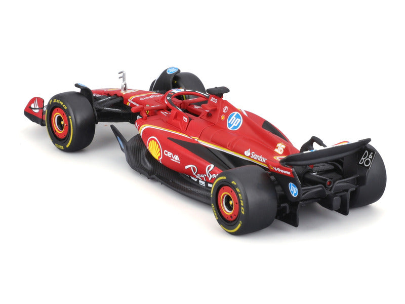 Model auta Ferrari, Charles Leclerc, SF-24, bburago, červené 🔥